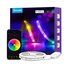 Govee LED-valonauha 5m, RGBIC, Wi-Fi, Bluetooth, värikäs hinta ja tiedot | LED-valonauhat | hobbyhall.fi