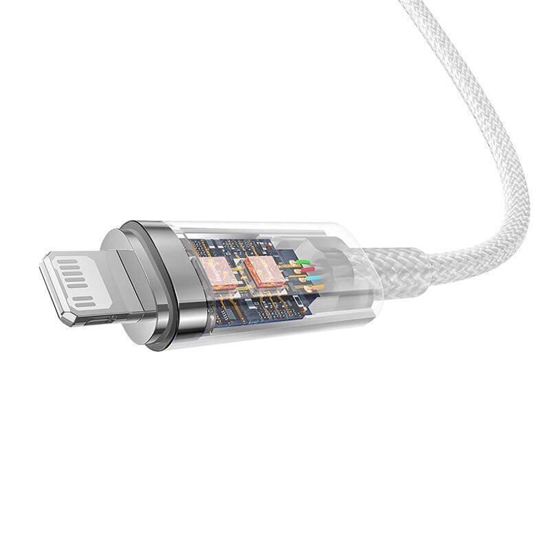 USB-C - Lightning kaapeli iPhone Explorer Series 20W 2m valkoinen hinta ja tiedot | Puhelinkaapelit | hobbyhall.fi