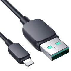 iPhone Lightning USB-kaapeli 2.4A 480Mbps, 2m, musta hinta ja tiedot | Puhelinkaapelit | hobbyhall.fi