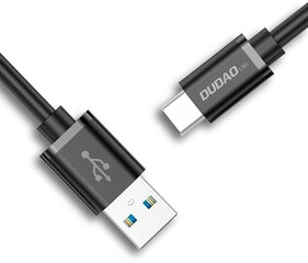 USB - USB C kaapeli nopeaan lataukseen, 1 m, musta hinta ja tiedot | Puhelinkaapelit | hobbyhall.fi