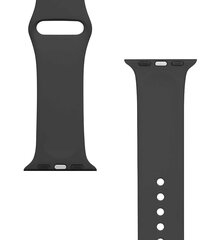 Tactical 456 Silicone Band, Apple Watch 1/2/3/4/5/6/7/SE, 38/40/41 mm, musta hinta ja tiedot | Älykellojen ja aktiivisuusrannekkeiden lisätarvikkeet | hobbyhall.fi