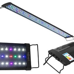 Akvaarion kasvivalo, täysi spektri, 156 LED, 113 cm, 30 W hinta ja tiedot | Sisäpuutarhat ja kasvilamput | hobbyhall.fi