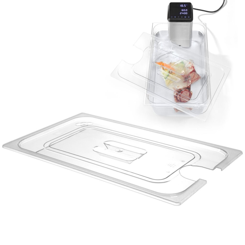 Polykarbonaattikansi Sous-Vide GN 1/1 astioille hinta ja tiedot | Keittiövälineet | hobbyhall.fi