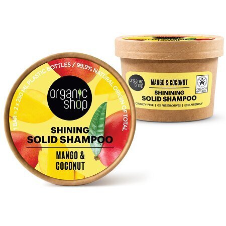 organic shop shining shampoo, 60 g hinta ja tiedot | Shampoot | hobbyhall.fi