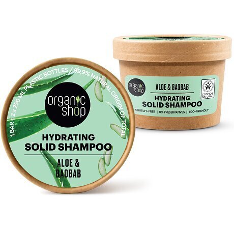 hydrating organic shop solid shampoo, 60 g hinta ja tiedot | Shampoot | hobbyhall.fi