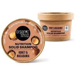 organic shop nutrition honey macadamia solid shampoo, 60 g hinta ja tiedot | Shampoot | hobbyhall.fi