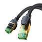 Nopea LAN-verkkokaapeli RJ45 Cat.8 40Gbps punottu 5m, musta hinta ja tiedot | Kaapelit ja adapterit | hobbyhall.fi