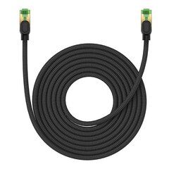 Nopea LAN-verkkokaapeli RJ45 Cat.8 40Gbps punottu 8m, musta hinta ja tiedot | Kaapelit ja adapterit | hobbyhall.fi