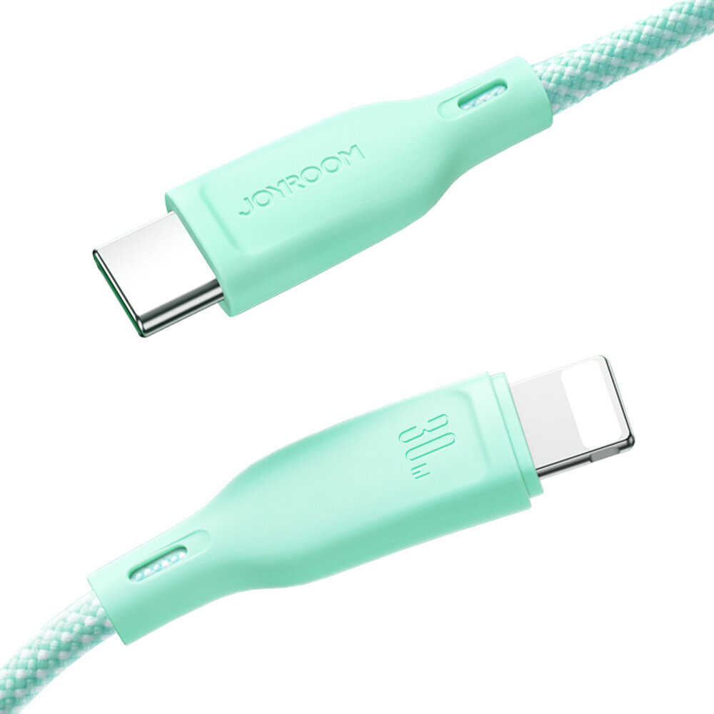 Vihreä iPhone USB-kaapeli, 1m hinta ja tiedot | Puhelinkaapelit | hobbyhall.fi