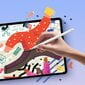 Aktiivinen kynä iPad Air/Pro Smooth Writing 2, kaksinkertainen lataus, valkoinen hinta ja tiedot | Puhelimen lisätarvikkeet | hobbyhall.fi