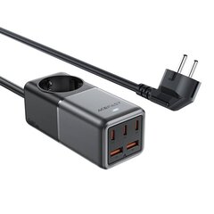 Pöytälaturi Z2 GaN 75W 3x USB-C 2x USB-A musta/harmaa hinta ja tiedot | Puhelimen laturit | hobbyhall.fi