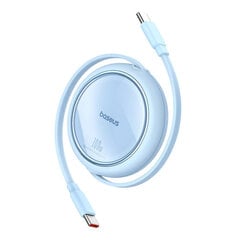 Vedettävä USB-C-kaapeli Baseus Free2Draw Mini 100W, 1m, sininen hinta ja tiedot | Puhelinkaapelit | hobbyhall.fi