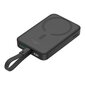 Mini powerbank MagSafe 10000mAh 20W Lightning-kaapelilla, musta hinta ja tiedot | Varavirtalähteet | hobbyhall.fi