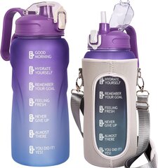 Justfwater Sports vesipullo pillillä, 2L, violetti hinta ja tiedot | Juomapullot | hobbyhall.fi