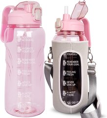 Justfwater Sports vesipullo pillillä, 2 l, pinkki hinta ja tiedot | Juomapullot | hobbyhall.fi