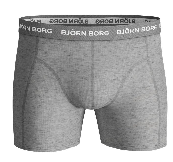 Björn Borg bokserit 3-pakkaus, musta-harmaa-kirjava 907173325 hinta ja tiedot | Miesten alushousut | hobbyhall.fi
