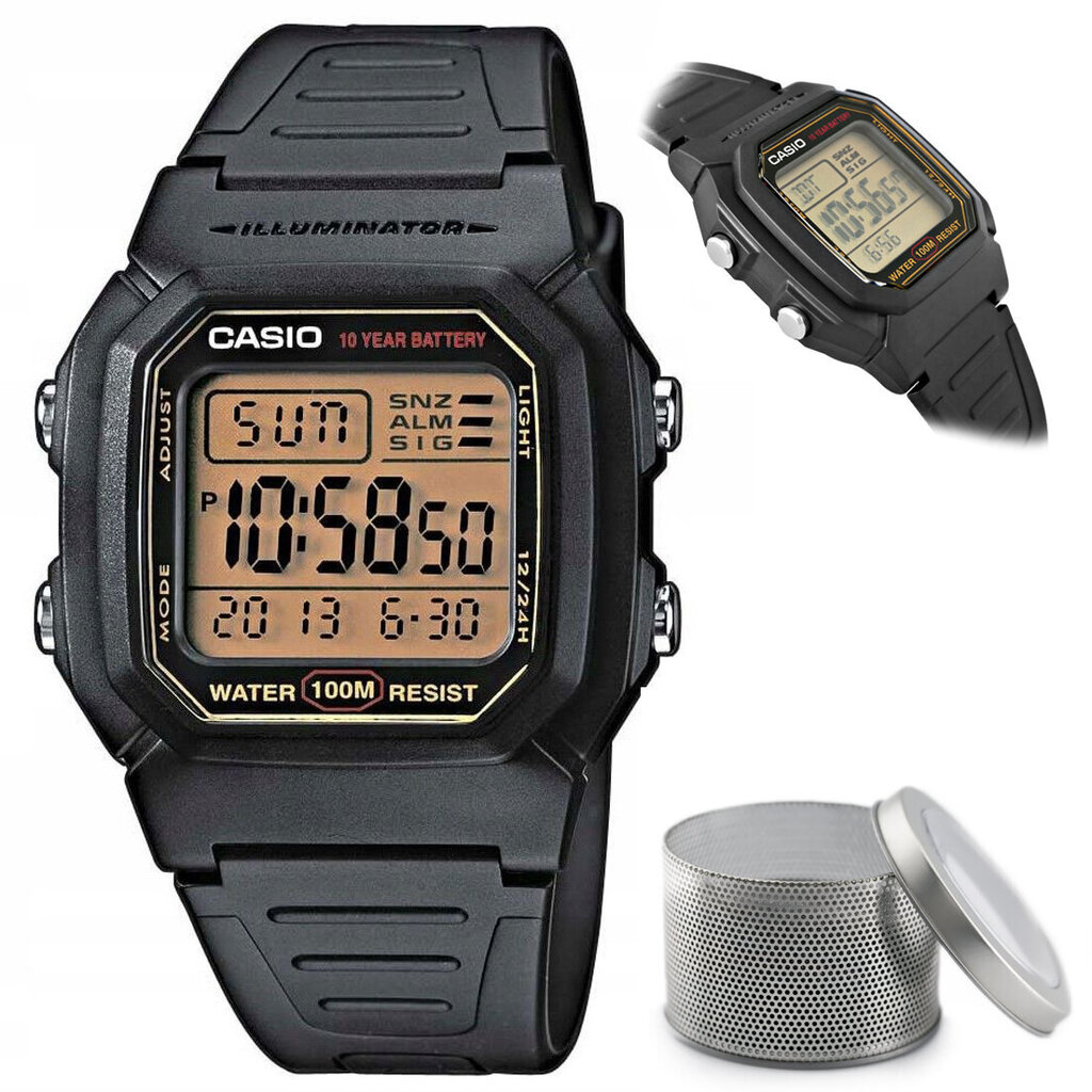 Miesten kello Casio W-800HG-9AVDF, musta hinta ja tiedot | Miesten kellot | hobbyhall.fi