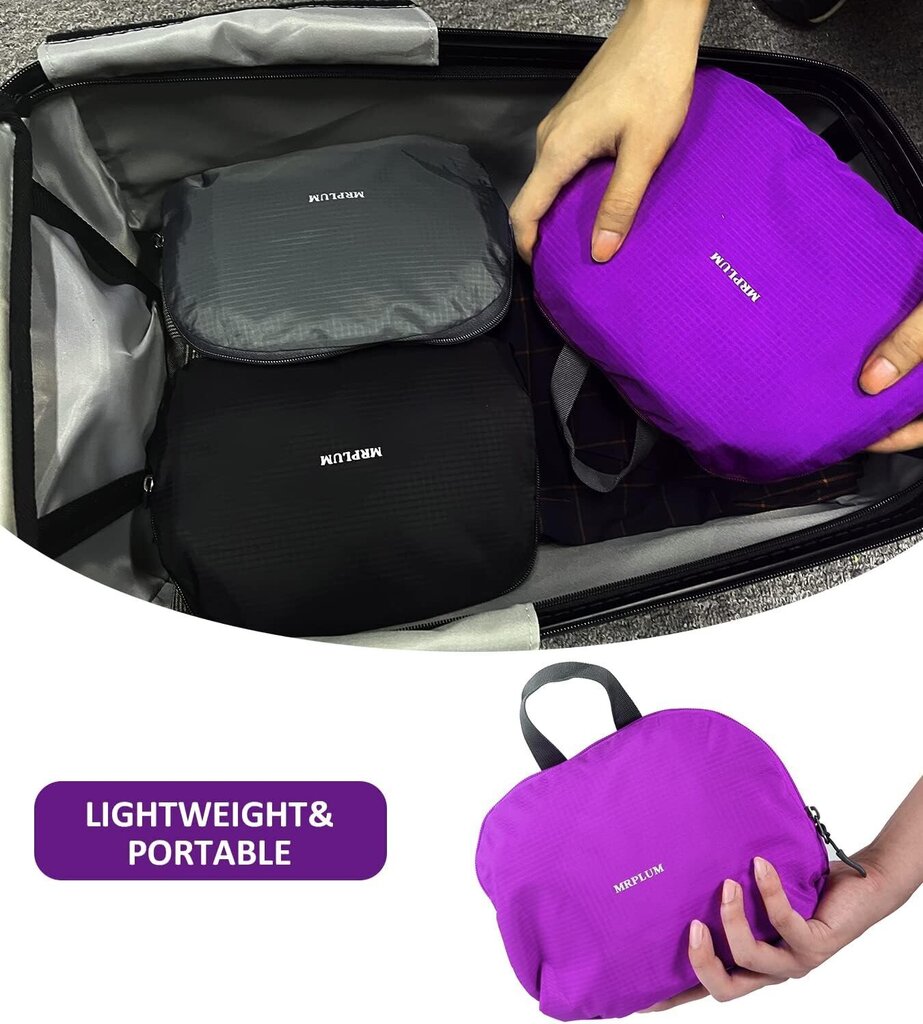 Taitettava ultrakevyt kompakti reppu MRPLUM 30 l, violetti hinta ja tiedot | Urheilukassit ja reput | hobbyhall.fi