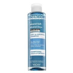 vichy dercos mineral soft & fortifying shampoo mineraalishampoo päivittäiseen käyttöön 200 ml hinta ja tiedot | Shampoot | hobbyhall.fi