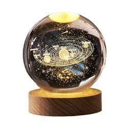 Deviss Solar System Crystal Ball LED -yövalo hinta ja tiedot | Pöytävalaisimet | hobbyhall.fi