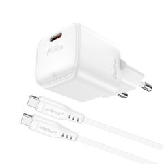 Mini verkkolaturi PD 20W GaN USB-C-kaapelilla, valkoinen hinta ja tiedot | Puhelimen laturit | hobbyhall.fi