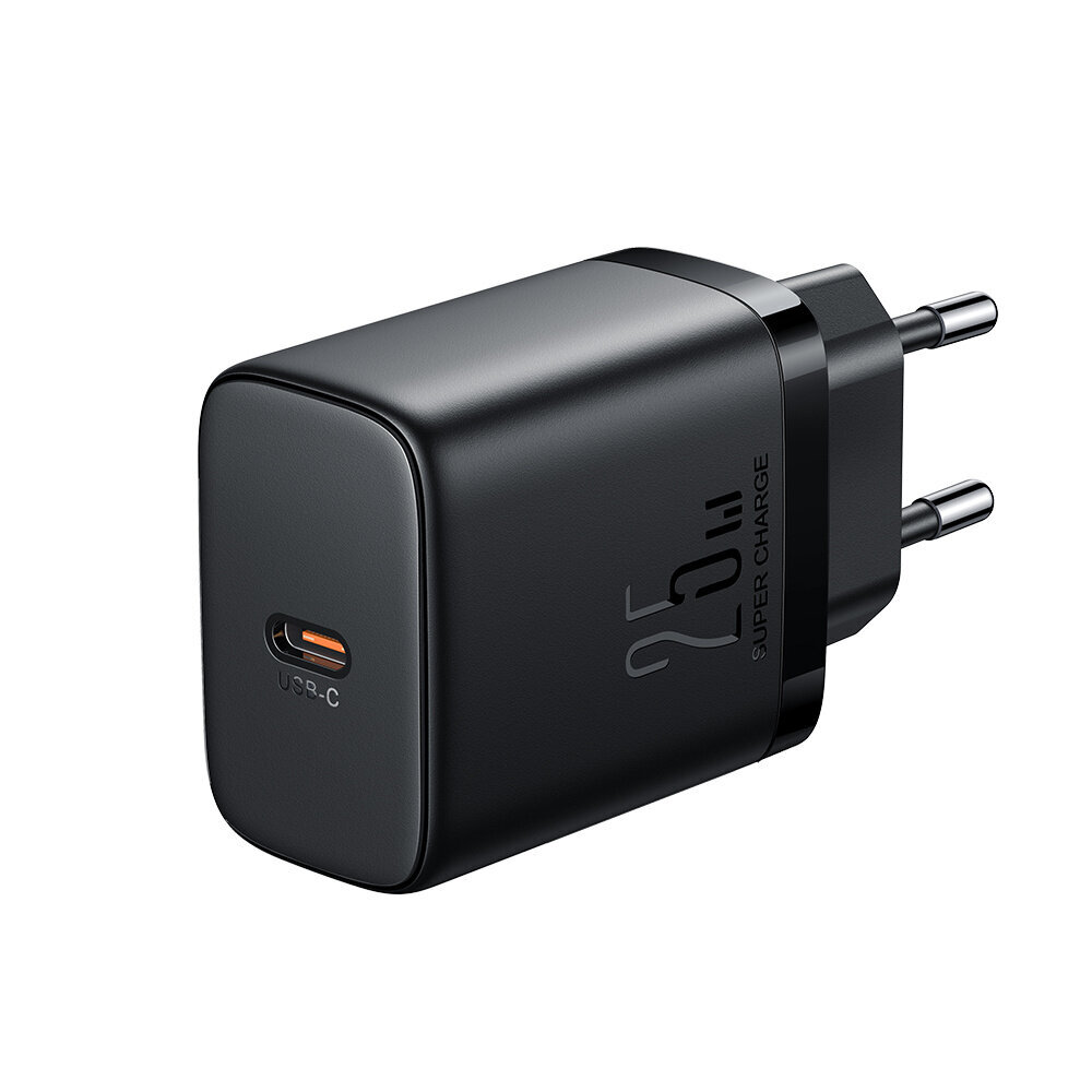 Nopea pieni USB-C 25W laturi 1m USB-C kaapelilla, musta hinta ja tiedot | Puhelimen laturit | hobbyhall.fi