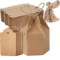 Pakkauksessa 50 VINPHISH Kraft Paper -lahjarasiaa hinta ja tiedot | Lahjapaketointi | hobbyhall.fi