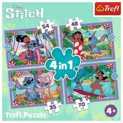 4-in-1 palapeli Lilo ja Stitch hinta ja tiedot | Palapelit | hobbyhall.fi