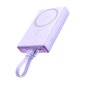 Magnetinen powerbank 10000mAh 20W jalustalla ja Lightning - USB-C kaapelilla, violetti hinta ja tiedot | Varavirtalähteet | hobbyhall.fi