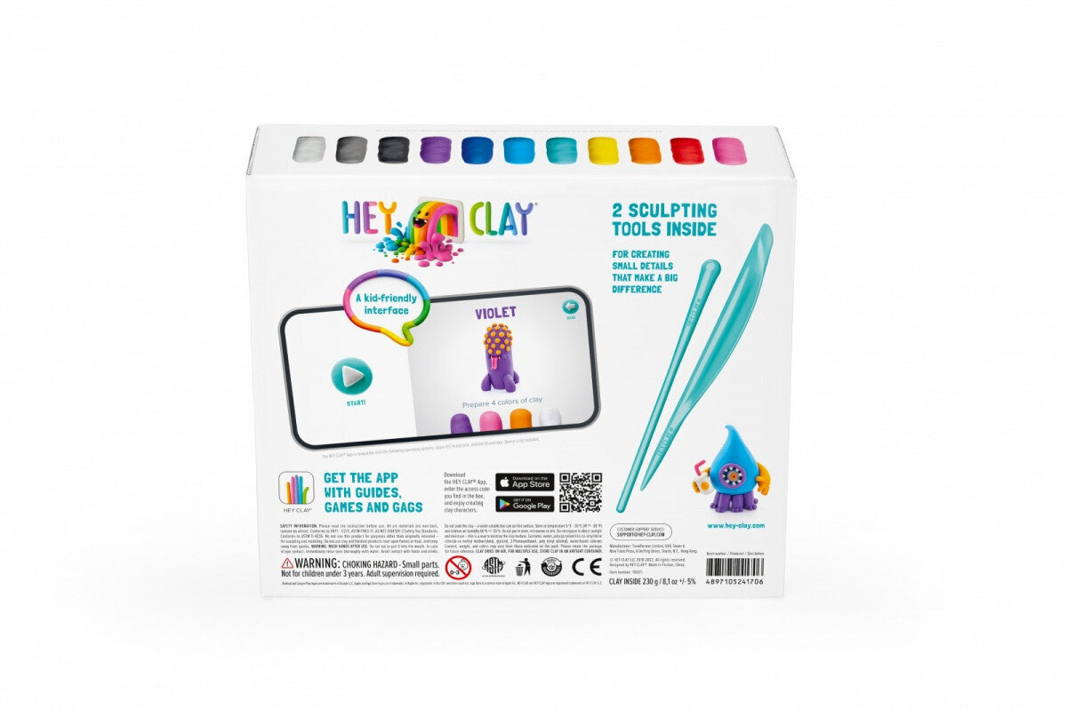 Muovailumassa Hey Clay, 3+, värikäs hinta ja tiedot | Taide- ja askartelutarvikkeet | hobbyhall.fi