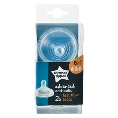 Tommee Tippee tutit medium flow antikoliikkia 2kpl 42122451 hinta ja tiedot | Tuttipullot ja tarvikkeet | hobbyhall.fi