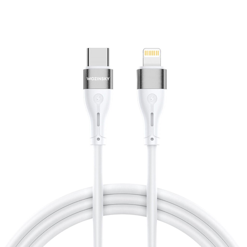 USB-C - Lightning kaapeli iPhone, 27W, 1m, valkoinen hinta ja tiedot | Puhelinkaapelit | hobbyhall.fi