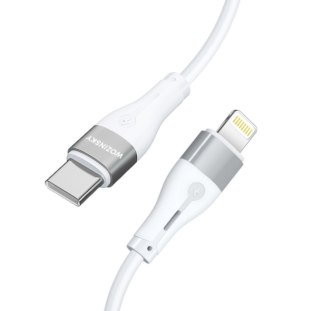 USB-C - Lightning kaapeli iPhone, 27W, 1m, valkoinen hinta ja tiedot | Puhelinkaapelit | hobbyhall.fi