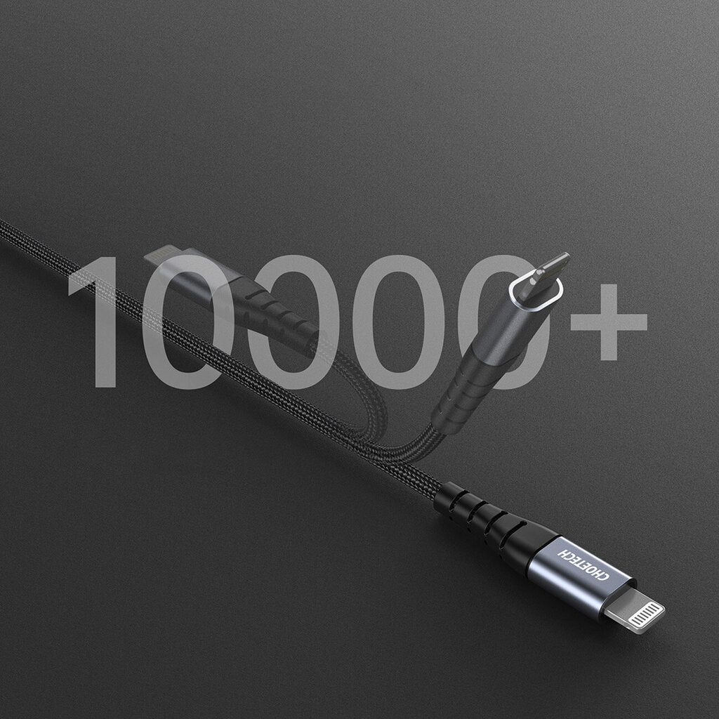 USB-C - Lightning kaapeli iPhone MFi 480Mb/s 3A 2m, musta hinta ja tiedot | Puhelinkaapelit | hobbyhall.fi