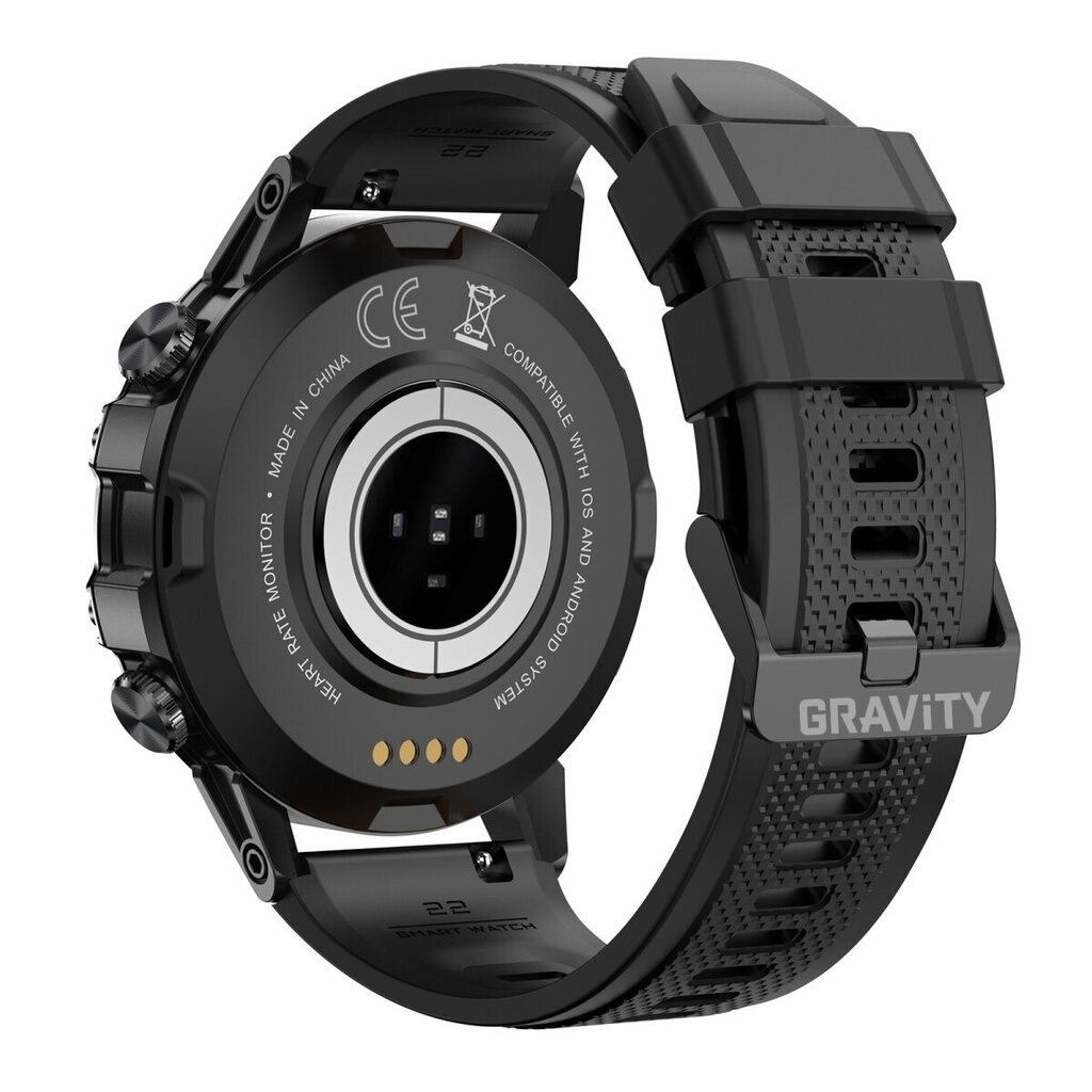 Älykello miehille Gravity GT9-1, musta hinta ja tiedot | Älykellot | hobbyhall.fi