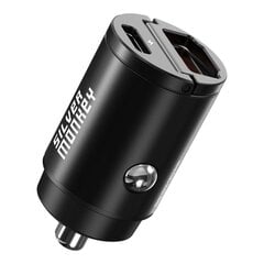 Autolaturi 30W 1x USB-C PD 1x USB-A QC, musta hinta ja tiedot | Sähköiset lisätarvikkeet | hobbyhall.fi