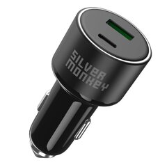 Autolaturi 100W 1xUSB-C PD 1xUSB-A QC 3.0, musta hinta ja tiedot | Sähköiset lisätarvikkeet | hobbyhall.fi