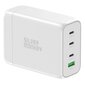 Kompakti GaN-laturi 130W 3xUSB-C ja USB-A, valkoinen hinta ja tiedot | Puhelimen laturit | hobbyhall.fi