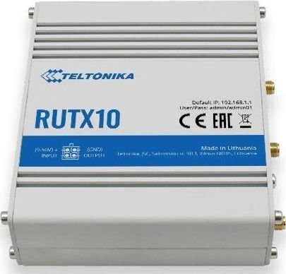 Teltonika Industrial Router RUTX10 802.11ac, 867 Mbit hinta ja tiedot | Reitittimet ja modeemit | hobbyhall.fi