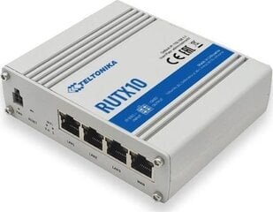 Teltonika Industrial Router RUTX10 802.11ac, 867 Mbit hinta ja tiedot | Teltonika Tietokoneet ja pelaaminen | hobbyhall.fi