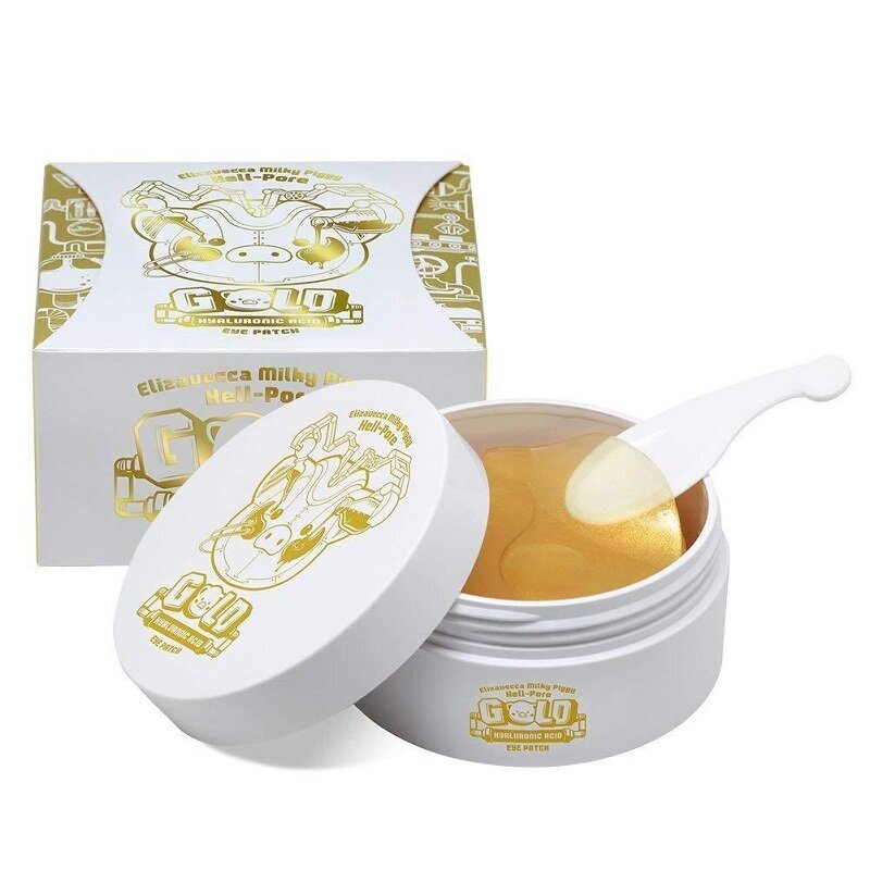 ELIZAVECCA Hell-pore Gold Hyaluronic Acid Eye Patch 60kpl - Korealainen silmälaastari, jossa on hyaluronihappoa ja kultaa. hinta ja tiedot | Silmänympärysvoiteet ja seerumit | hobbyhall.fi