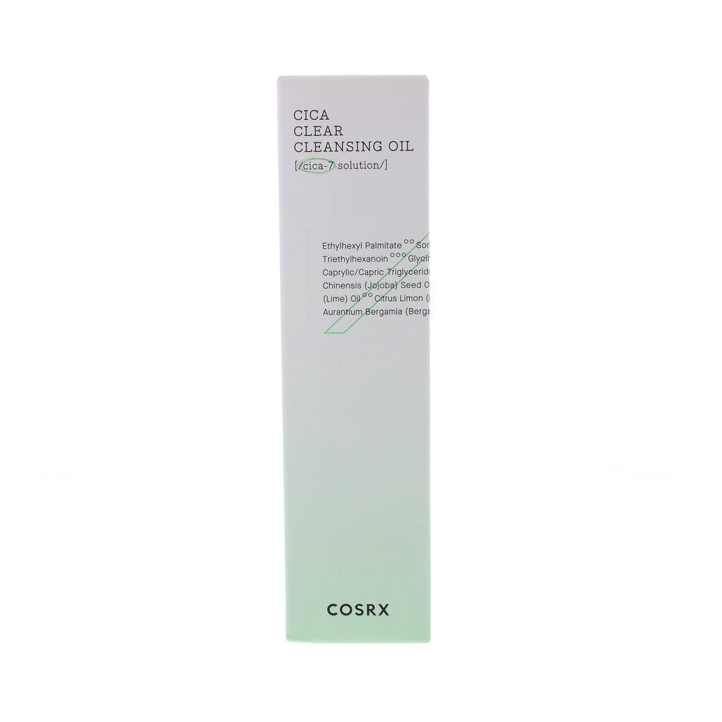 COSRX Pure Fit Cica Clear Cleansing Oil 200ml - Meikinpoistoöljy herkälle iholle. hinta ja tiedot | Kasvojen puhdistusaineet | hobbyhall.fi