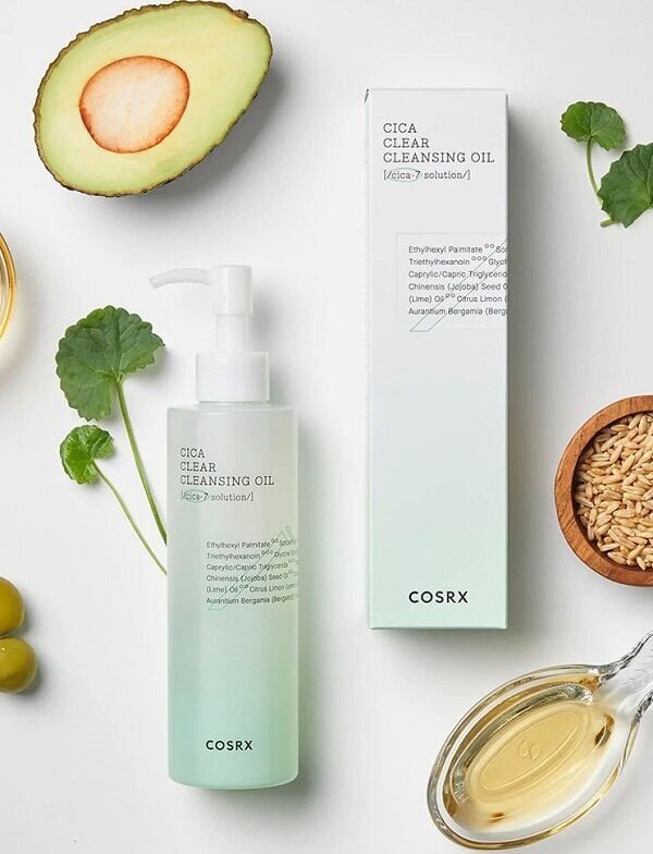 COSRX Pure Fit Cica Clear Cleansing Oil 200ml - Meikinpoistoöljy herkälle iholle. hinta ja tiedot | Kasvojen puhdistusaineet | hobbyhall.fi