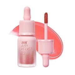 Peripera Ink Airy Velvet No. 022 Center Peach 4 g - Pitkäkestoinen nestemäinen huulipuna. hinta ja tiedot | Huulipunat, huulikiillot ja huulirasvat | hobbyhall.fi