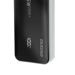 Tehokas Powerbank 20000mAh 65W USB-C ja USB-A, musta hinta ja tiedot | Varavirtalähteet | hobbyhall.fi