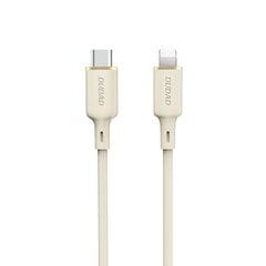 Vahvistettu iPhone-kaapeli USB-C - Lightning 30W 1m, beige hinta ja tiedot | Puhelinkaapelit | hobbyhall.fi