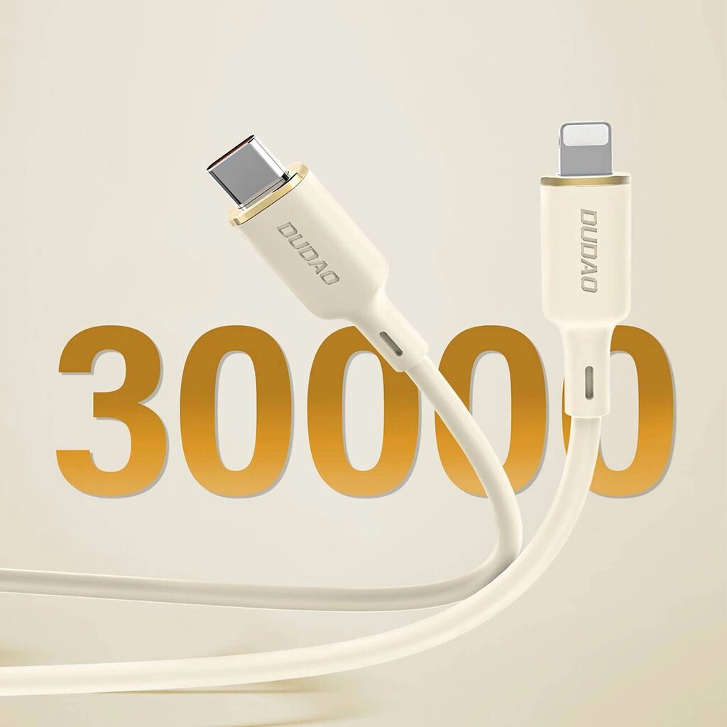 3in1 vahvistettu kaapeli USB-A - USB-C / Lightning / microUSB 66W 1.2m, hiekanvärinen hinta ja tiedot | Kaapelit ja adapterit | hobbyhall.fi