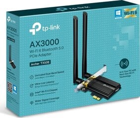 TP-LINK ARCHER TX50E AX3000 WIFI6 PCI EXPRESS AD hinta ja tiedot | Reitittimet ja modeemit | hobbyhall.fi