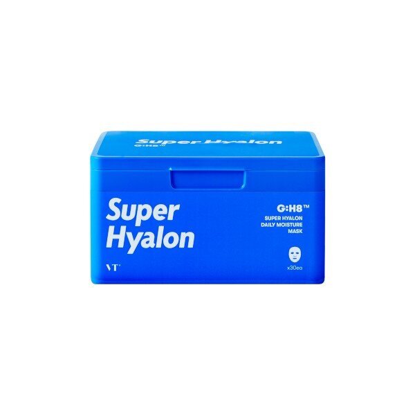 VT Cosmetics Super Hyalon Daily Moisture Mask 30 pcs - Päivittäinen kosteuttava naamio - päivittäinen kosteuttava naamio hinta ja tiedot | Kasvonaamiot ja silmänalusaamiot | hobbyhall.fi