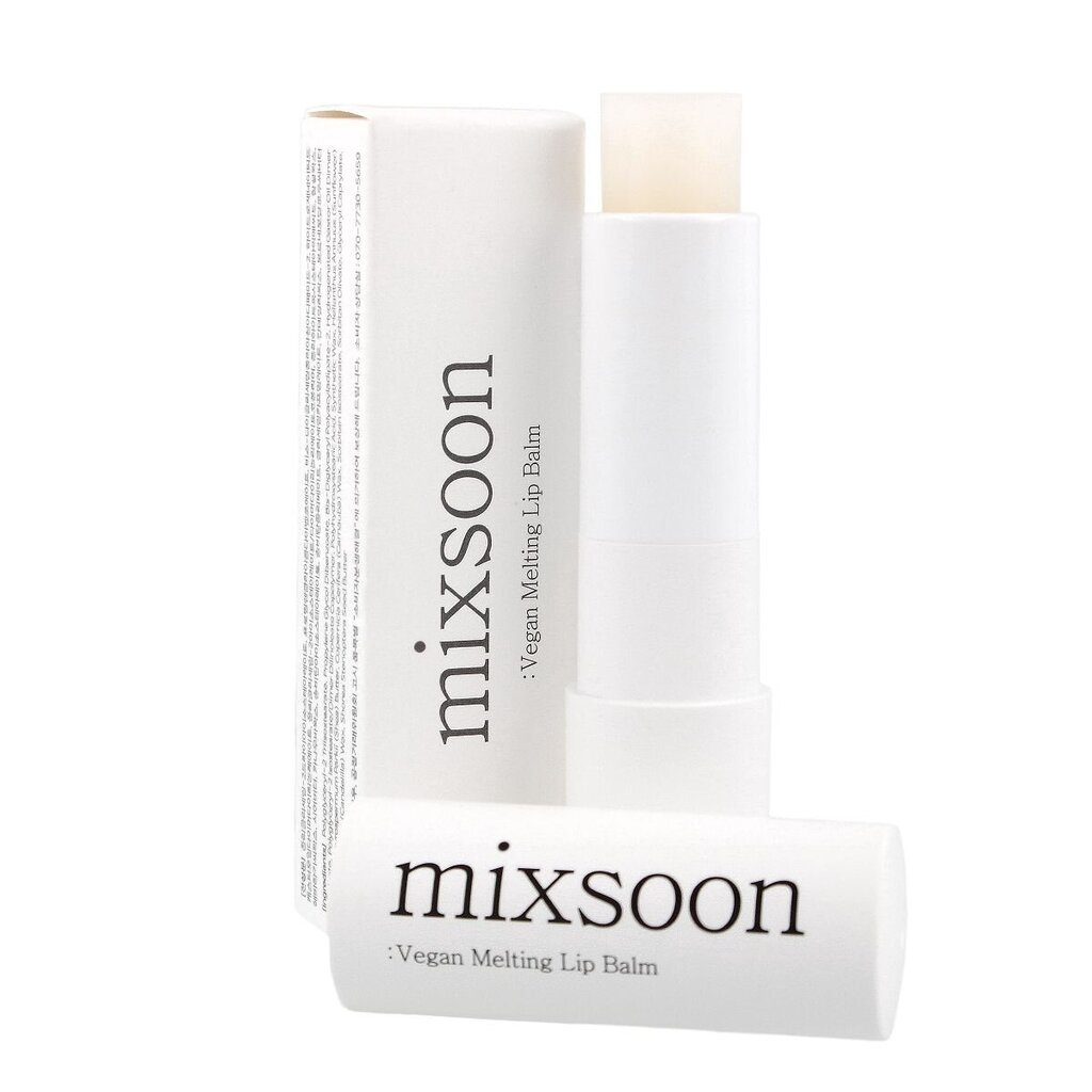 MIXSOON Vegan Melting Lip Balm 01.Clear - Vegaaninen huulirasva - Vegaaninen huulirasva hinta ja tiedot | Huulipunat, huulikiillot ja huulirasvat | hobbyhall.fi